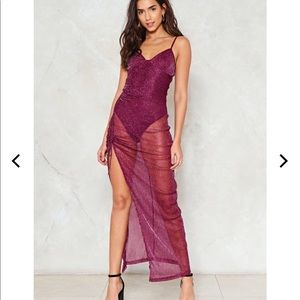 Cutest EVER sparkly burgundy dress NWT